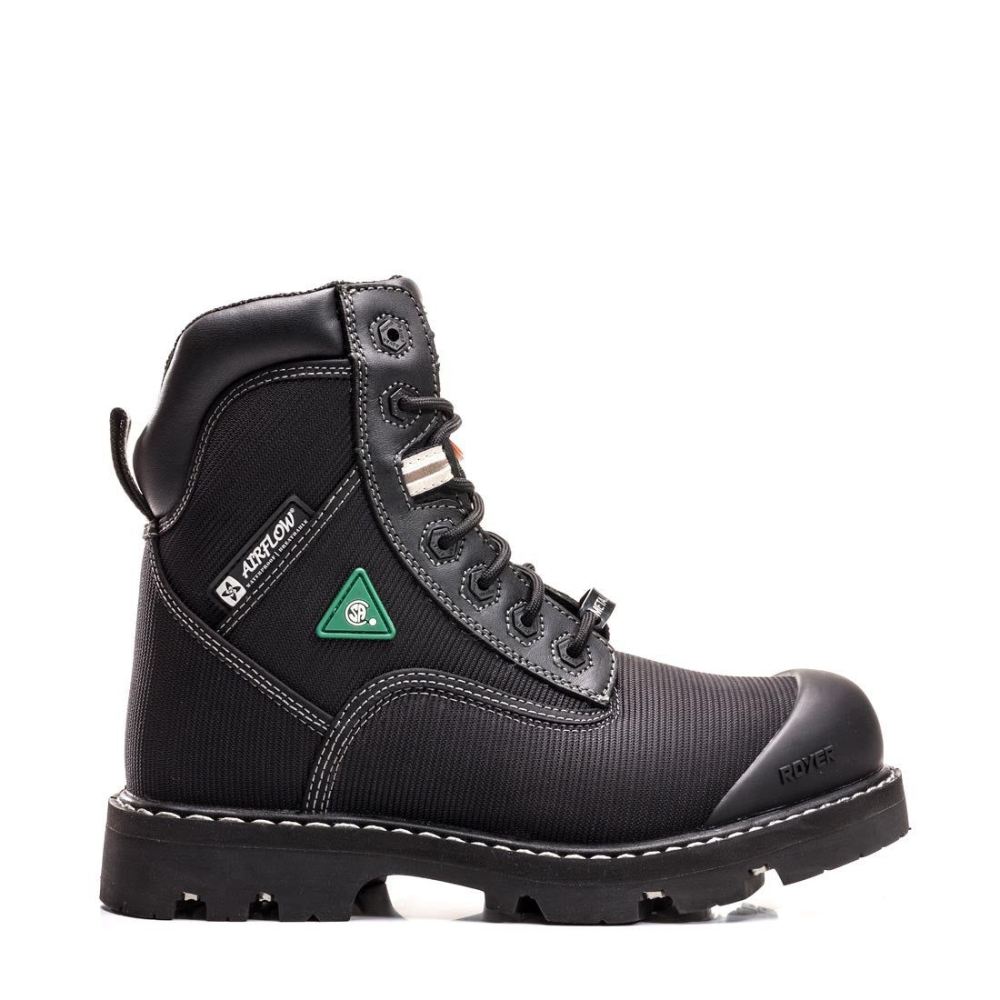 MEN'S FLX AIRFLOW NYLON-BLACK | ROYER BOOTS