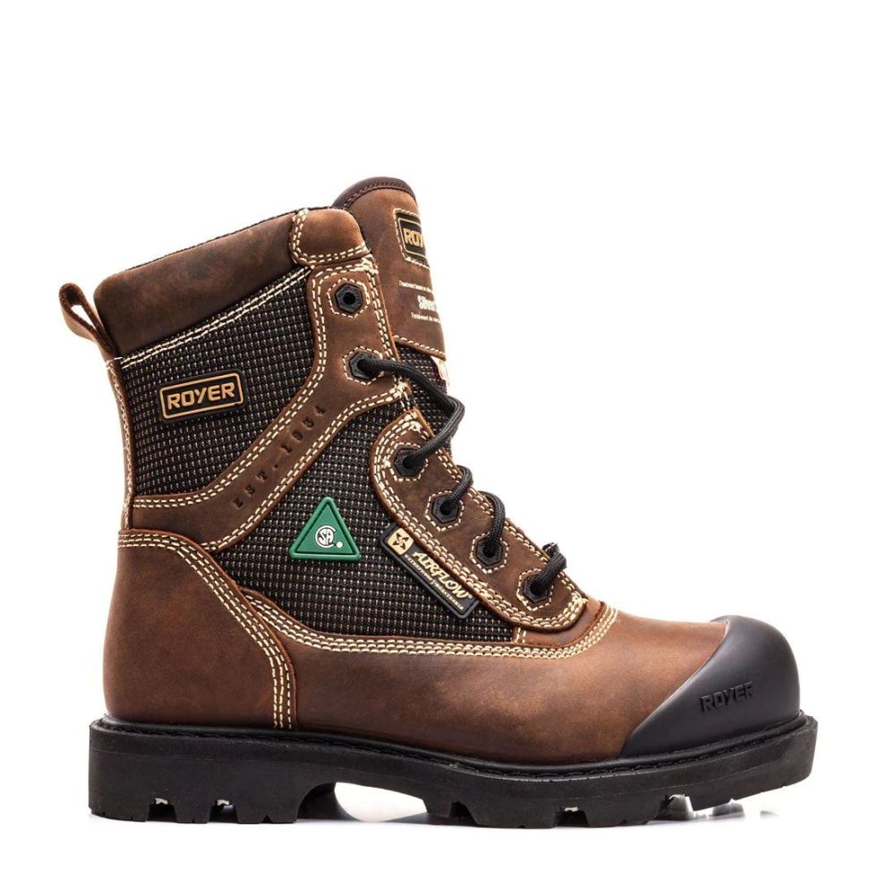 MEN'S FLX AIRFLOW-BROWN | ROYER BOOTS - Click Image to Close